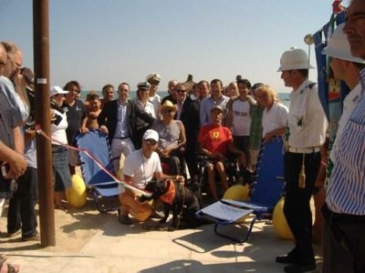 Inaugurazione spiaggia accessibile di montesilvano Inaugurazione spiaggia accessibile di montesilvano