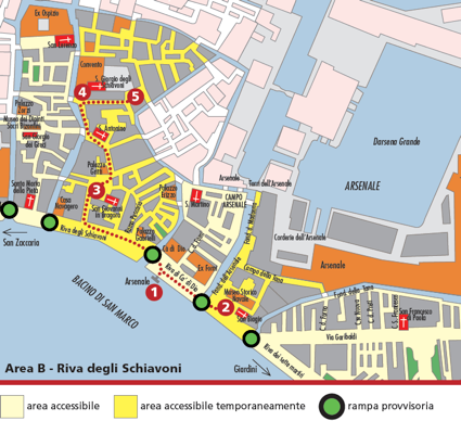 Riva degli Schiavoni accessibile venezia Riva degli Schiavoni accessibile venezia