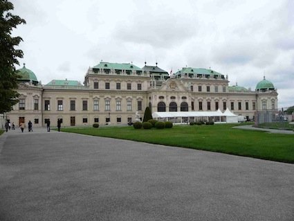 il belvedere a Vienna foto Belvedere